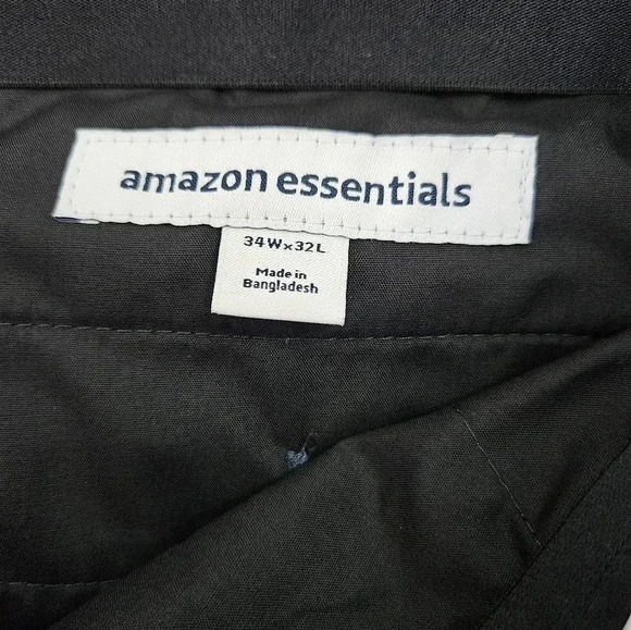 Amazon Essentials Classic Fit Men's Navy Golf Dress Pants 34x32 - Picture 3 of 5